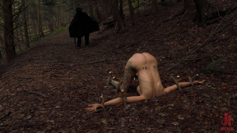 Related naked girls in the forest