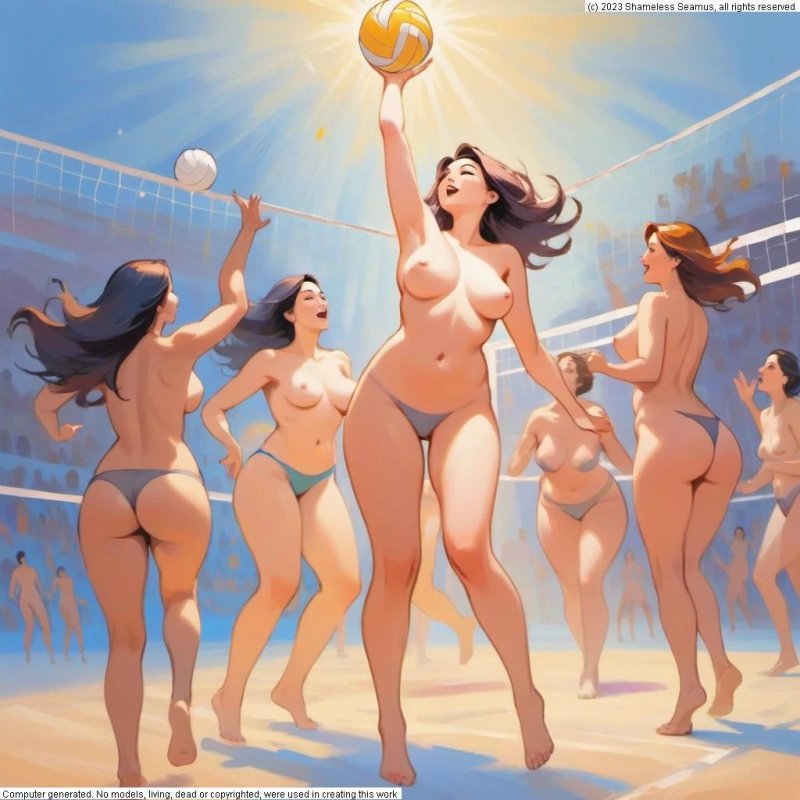 Beach volleyball girl