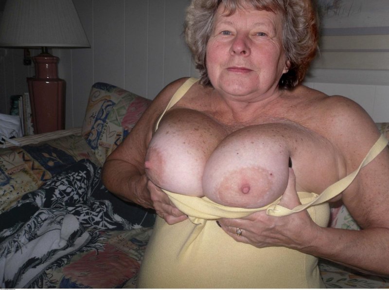 Grandma with big tits