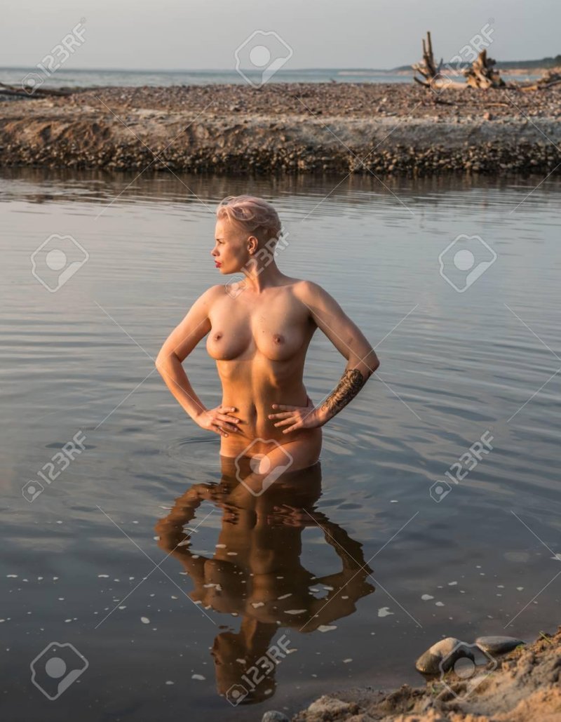 Naked blonde
