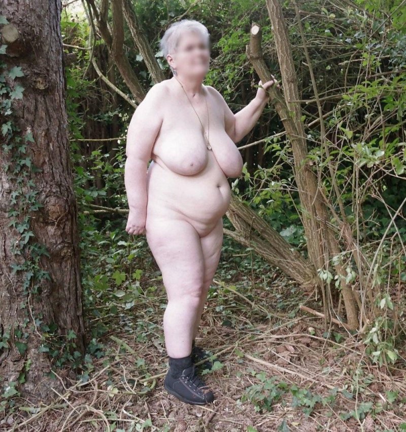 Naked fat old women