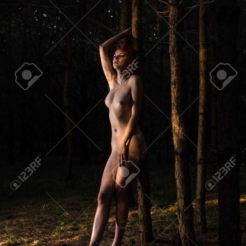Naked girls in the forest