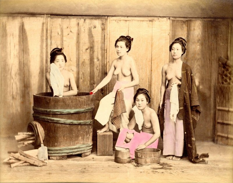 Japanese bathhouse of a woman