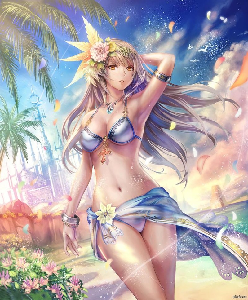 Girls in fantasy swimsuits