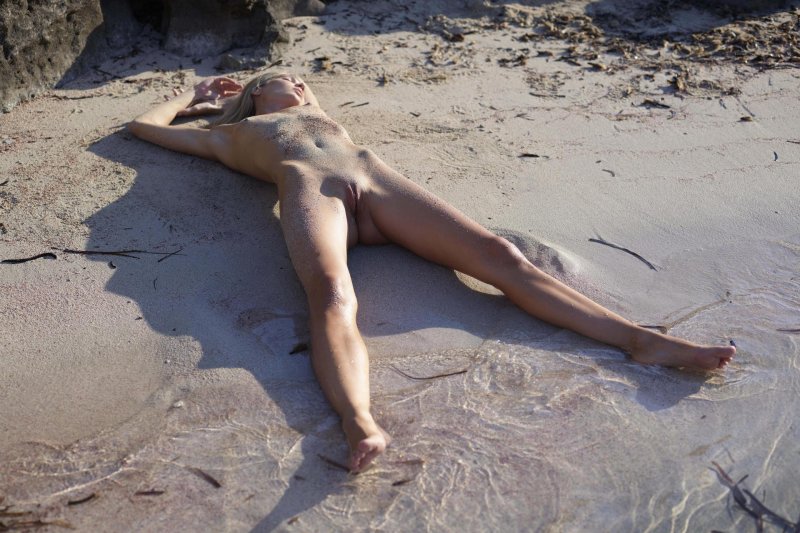Naked girls beach