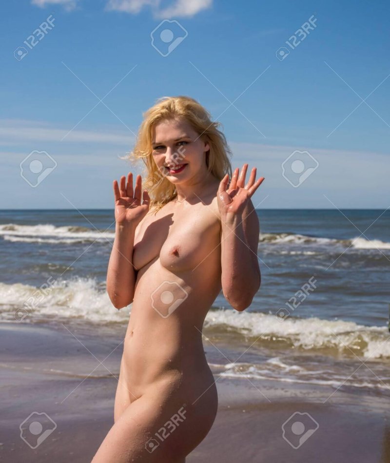 Naked blonde