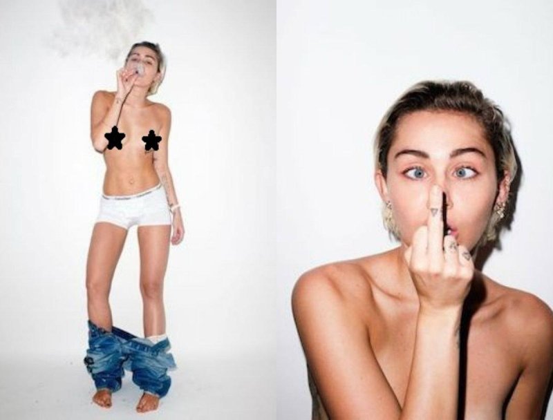 Miley Cyrus photo shoot Terry Richardson