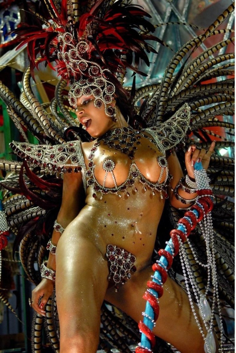 Naked carnival of Brazil