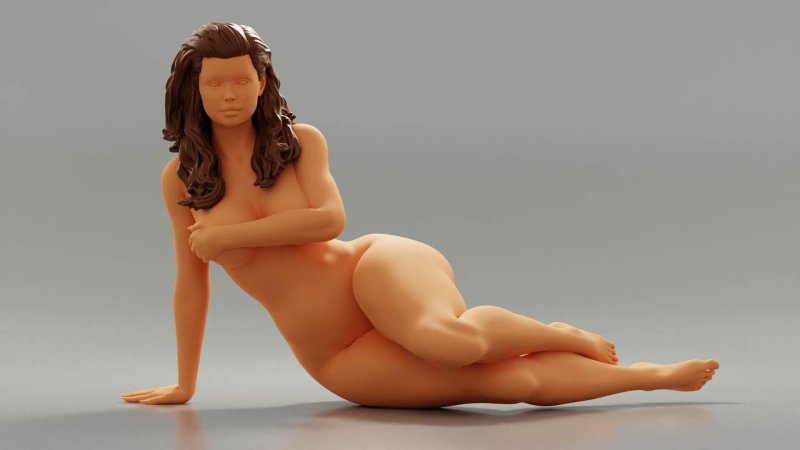 3 d model of naked girl