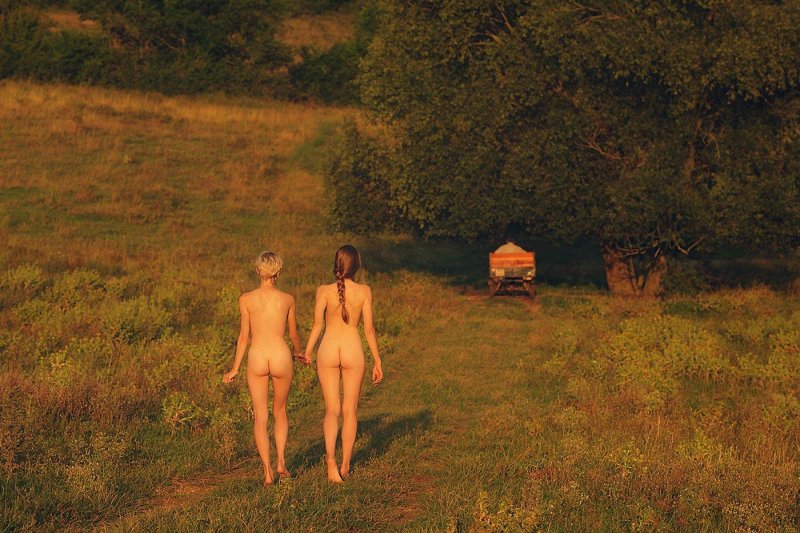 Naked in the village