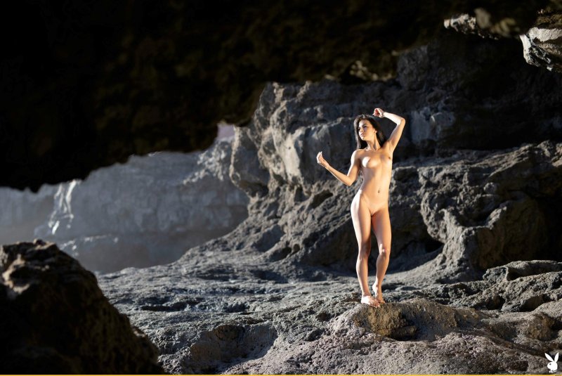 Naked tourists