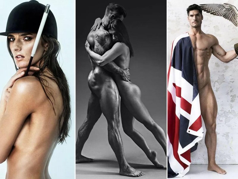 Naked athletes