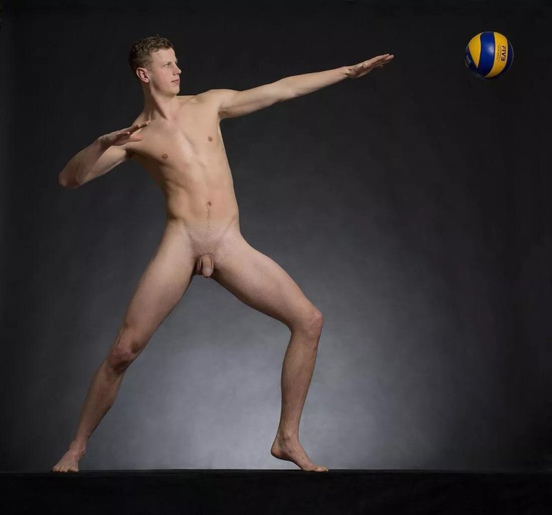 Naked football players