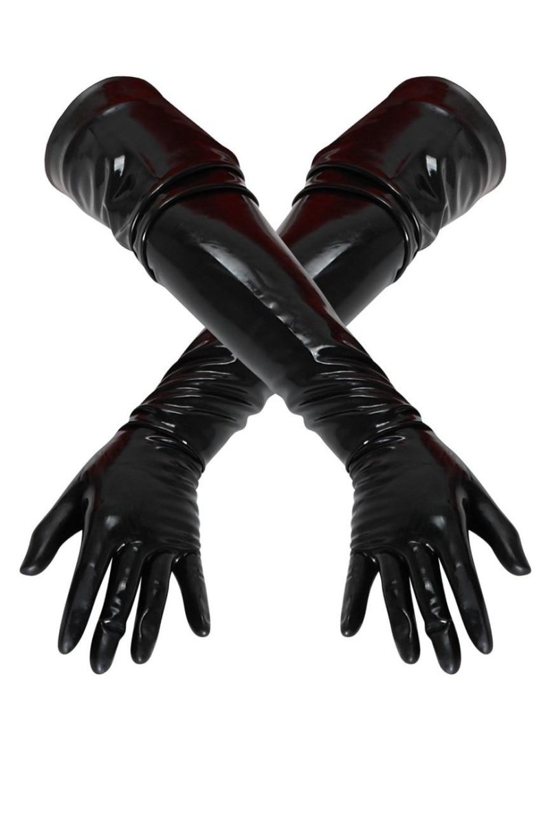 Latex gloves long