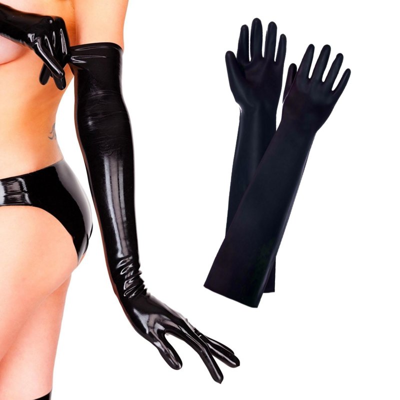 Latex gloves long