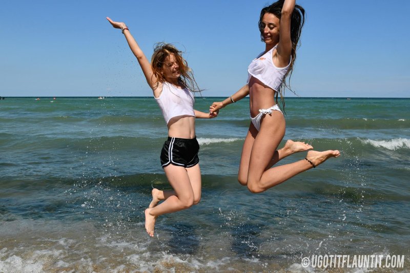 On the beach