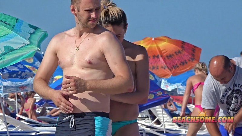 On the beach nudists
