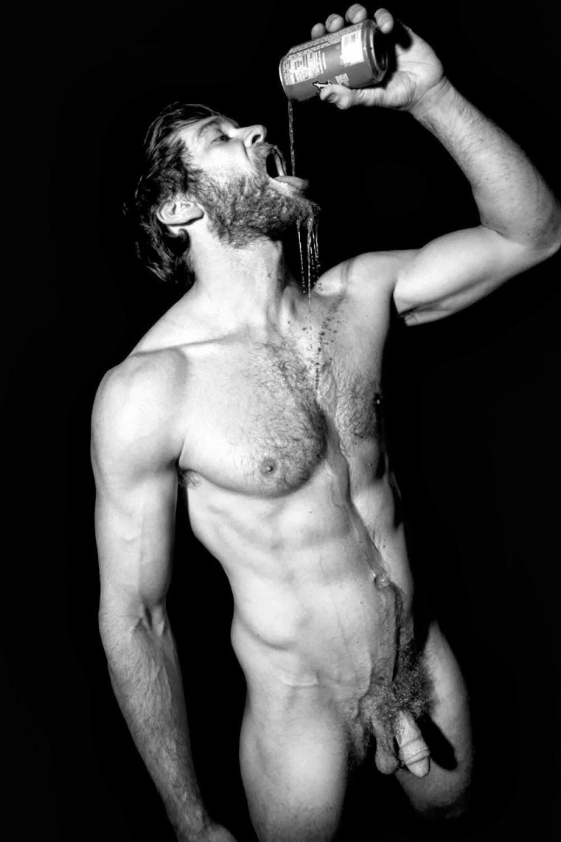 Naked bearded men