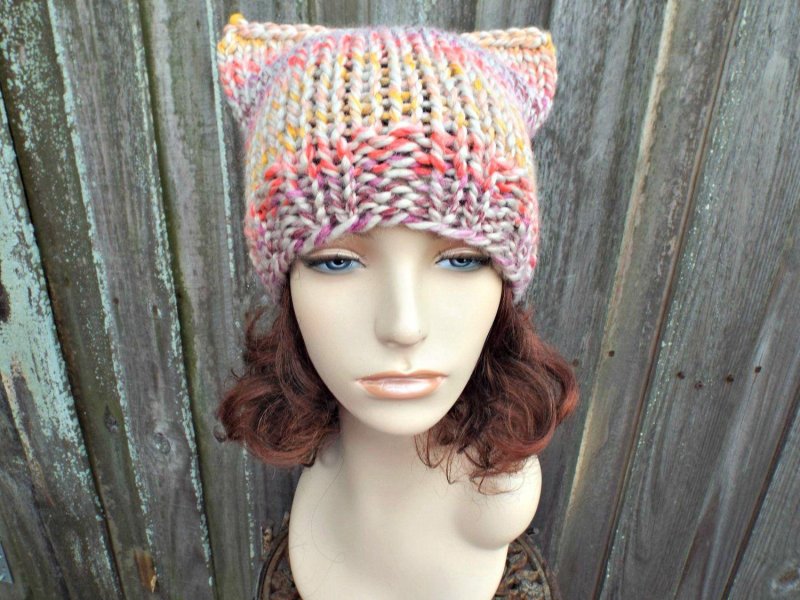 Catceps from thick yarn
