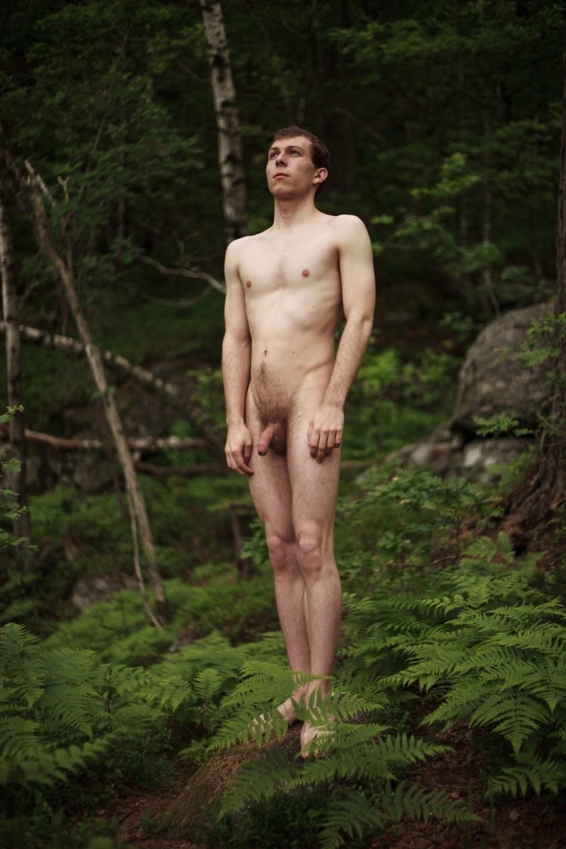 In the forest naked