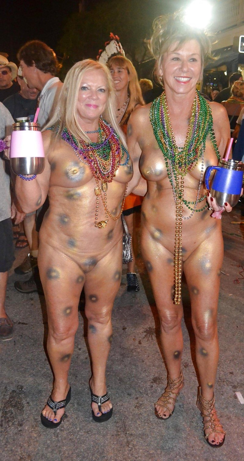Naked mature on fantasy fest