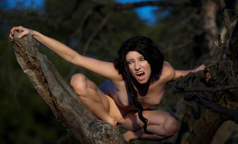 Naked beautiful vampires