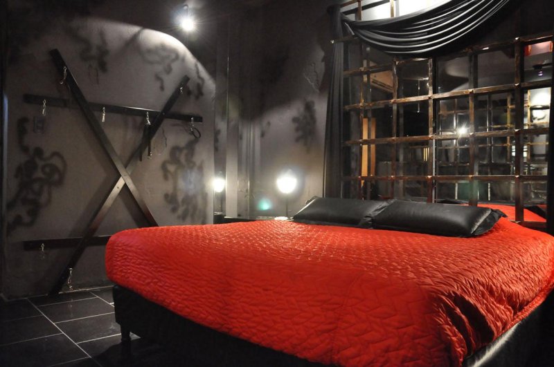 Bedroom in an erotic style