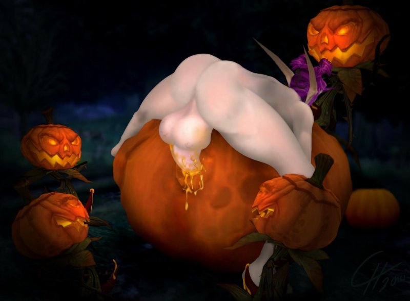 Halloween yaoi hentai with pumpkin