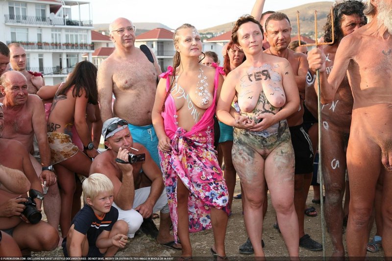 Neptune day in Koktebel Naked