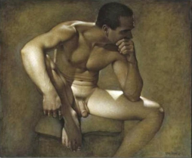 Portraits of naked men