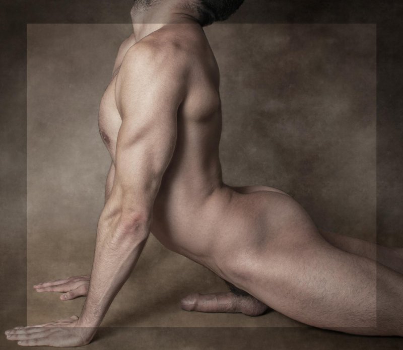 Male naked body
