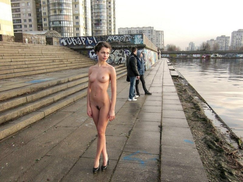 Naked on the Private embankment