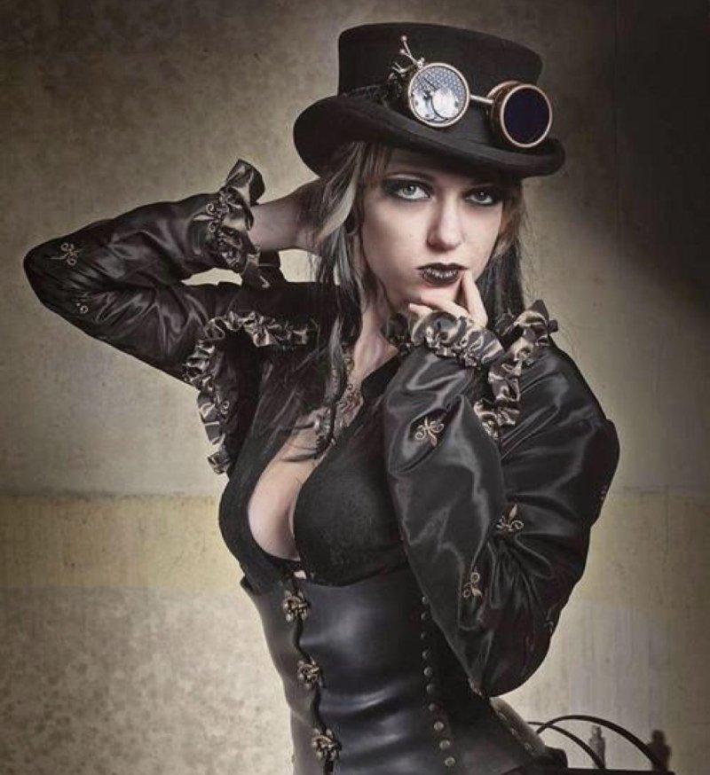 Clothing in the style of steampunk