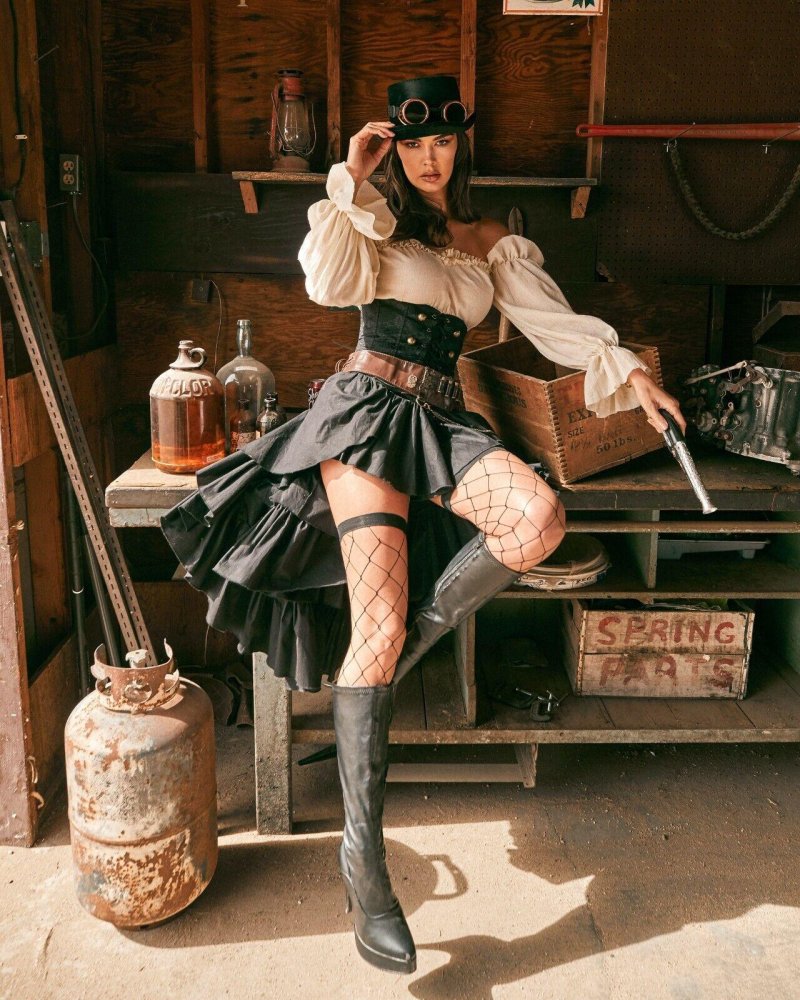 Clothing in the style of steampunk