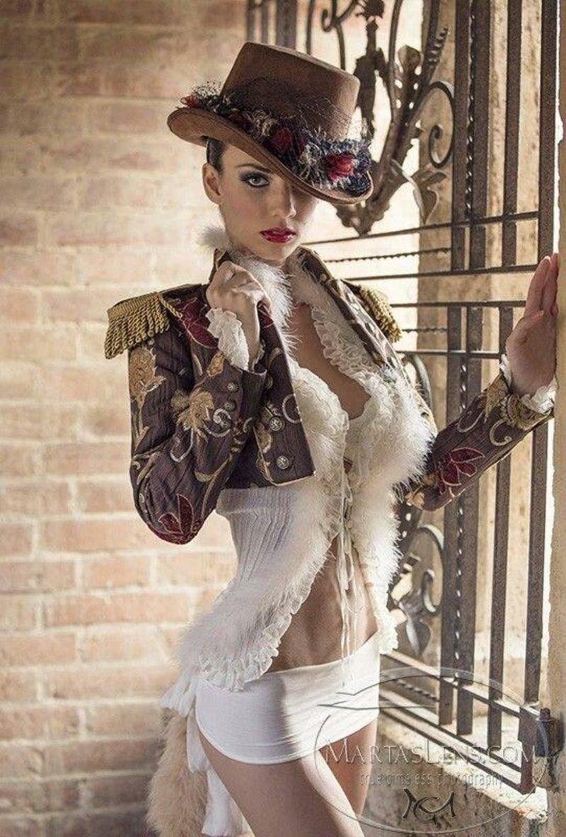 Clothing in the style of steampunk