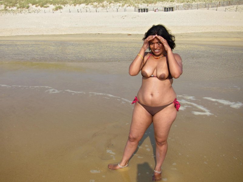Mature on the beach