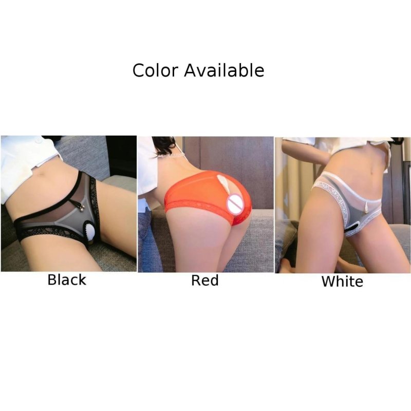 Lower underwear with open crotch