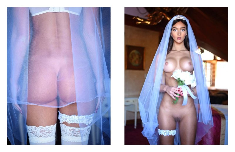 The bride is beautiful