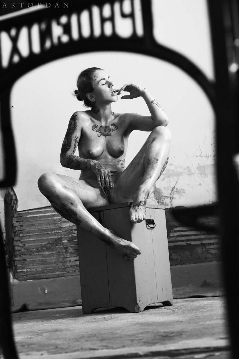 Beautiful girls with a cigar
