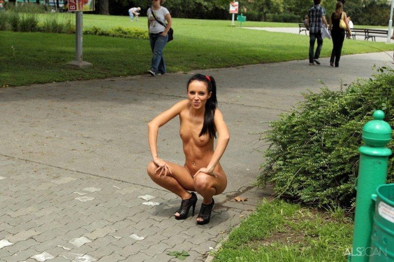 Naked on the street with all