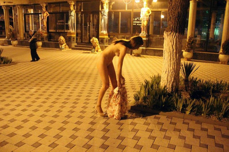 Naked night on private street