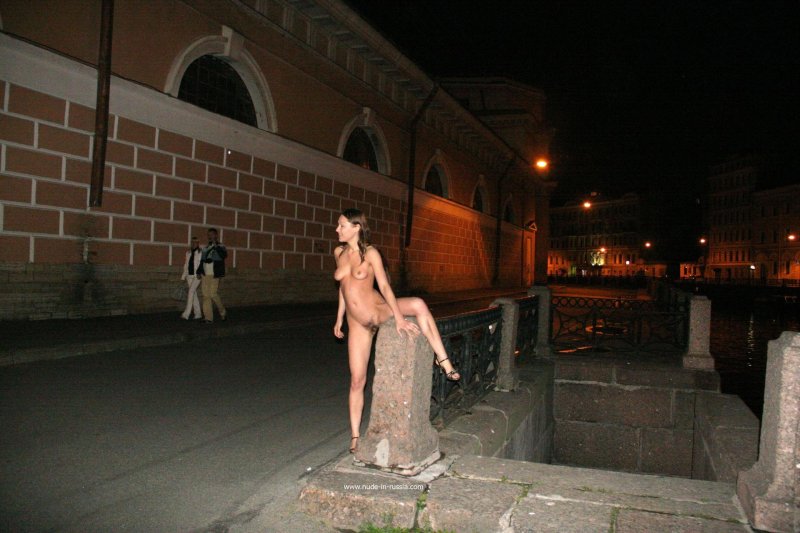 Naked on the street