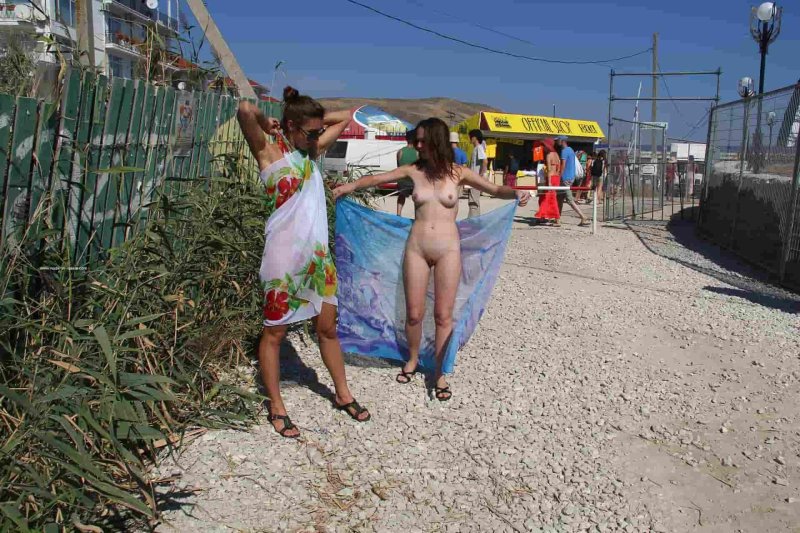 Female exhibitionism in Koktebel
