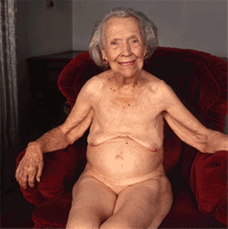 Very old naked women