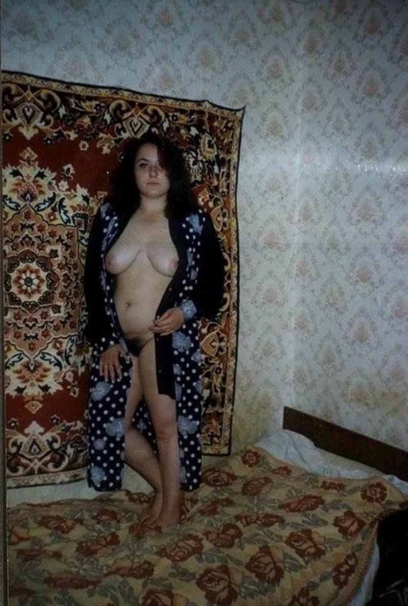 Naked girls against the background of carpet