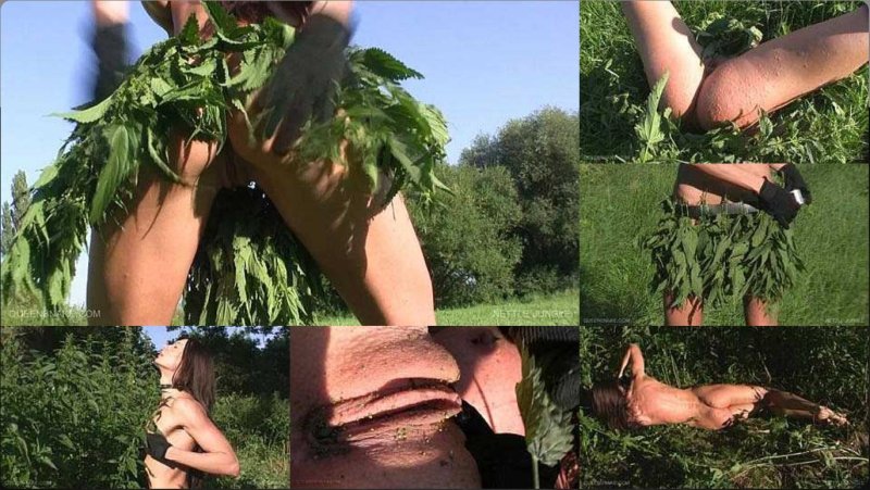 Erotic flogging of nettles