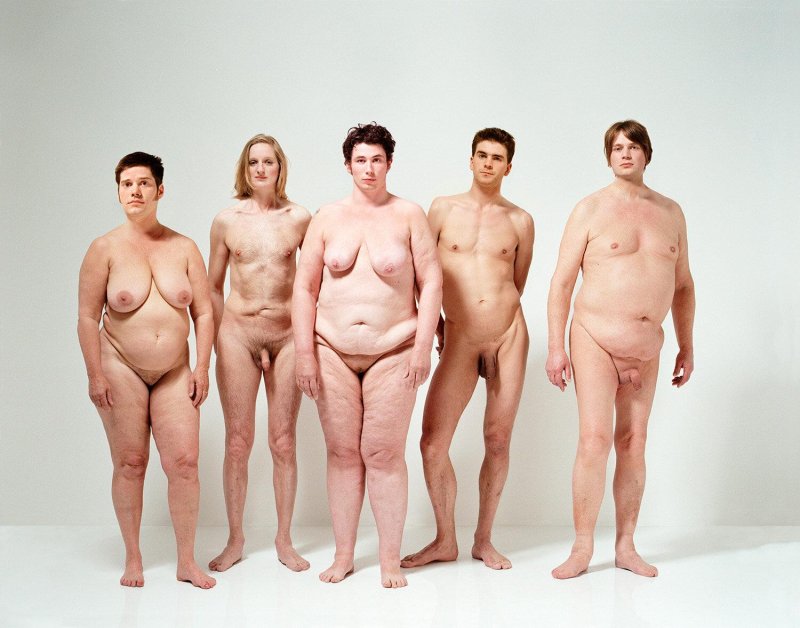 Naked people of all ages