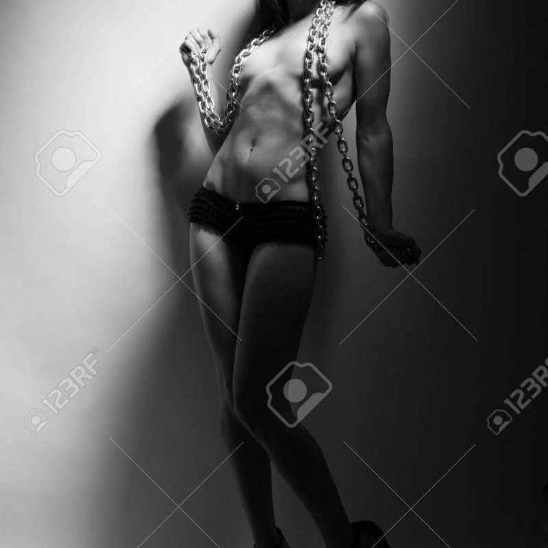 Girl on a chain