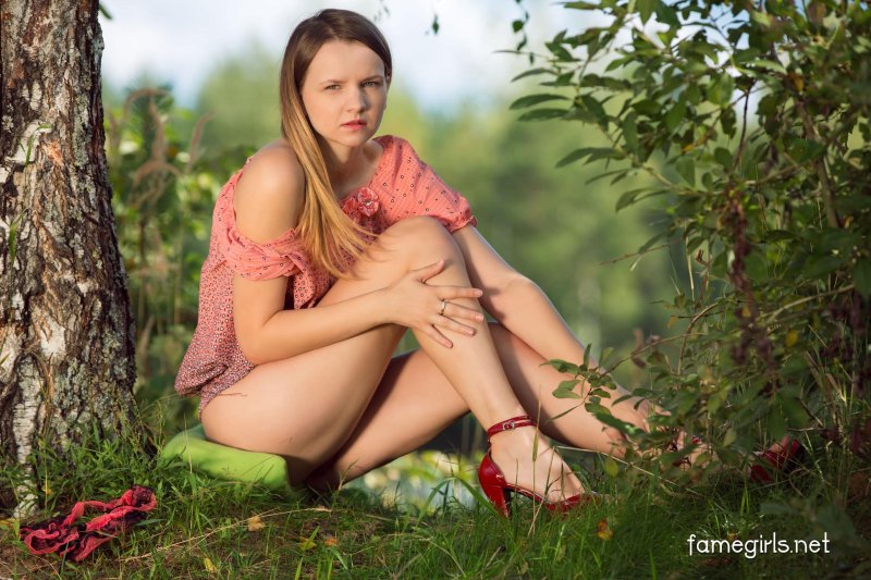 Girls in nature
