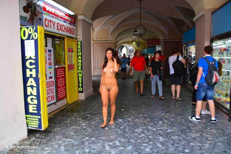 Girls naked in the store